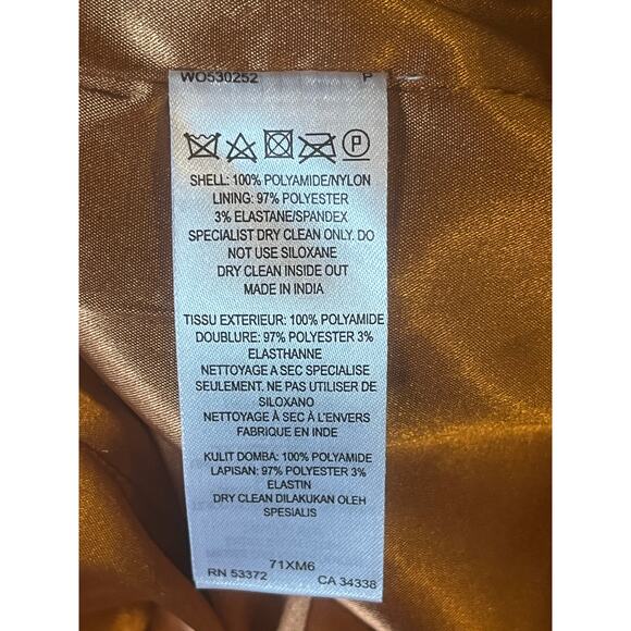 Womens French Connection Bronze Sequins Cowl Neck New Years Holiday Dress Size 6 - Picture 6 of 6